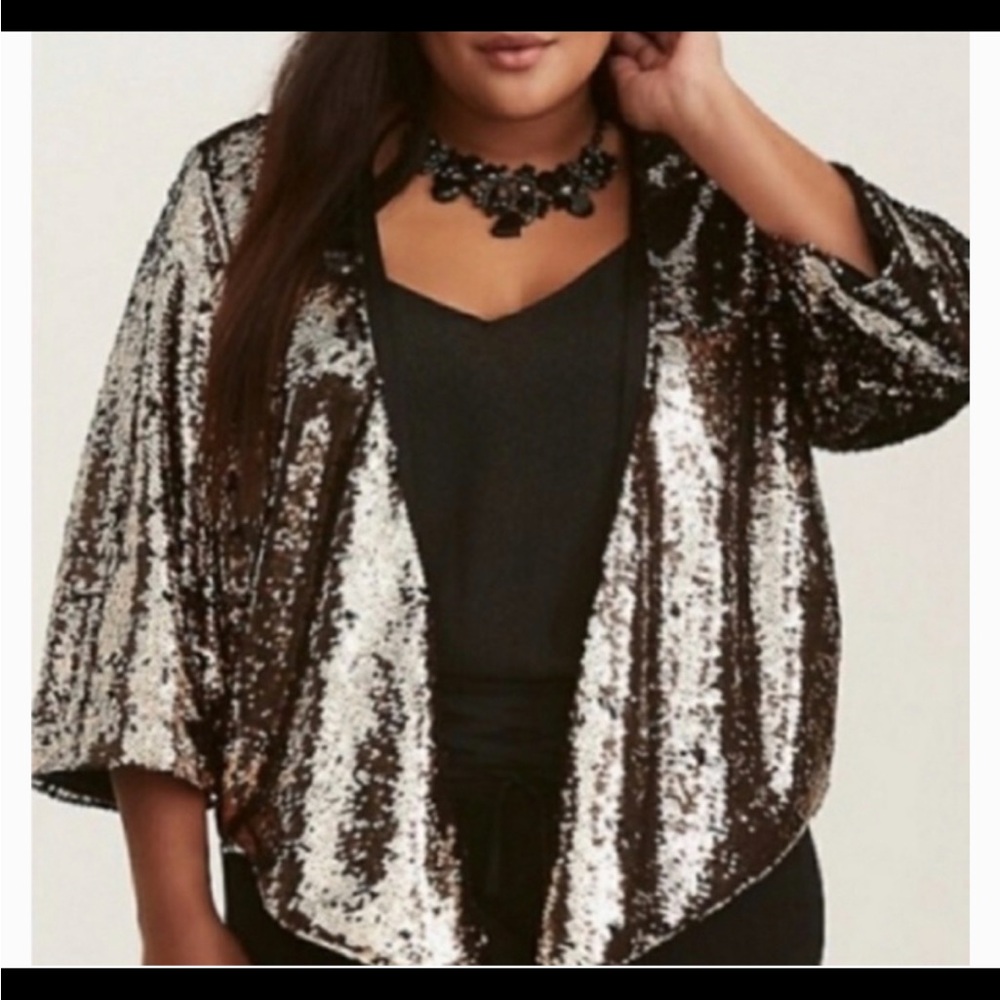 Torrid Black with Gold Sequins